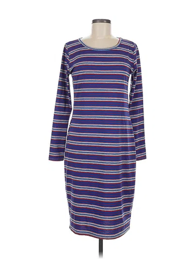 Pre-owned Lularoe Casual Dress In Blue