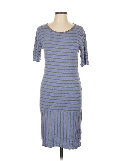 Pre-owned Lularoe Casual Dress In Blue