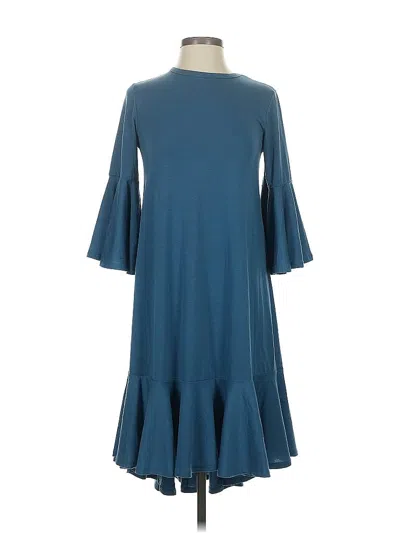 Pre-owned Lularoe Casual Dress In Blue
