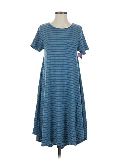 Pre-owned Lularoe Casual Dress In Blue