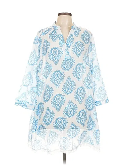 Pre-owned Lularoe Casual Dress In Blue