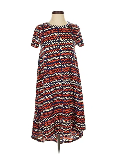 Pre-owned Lularoe Casual Dress In Blue