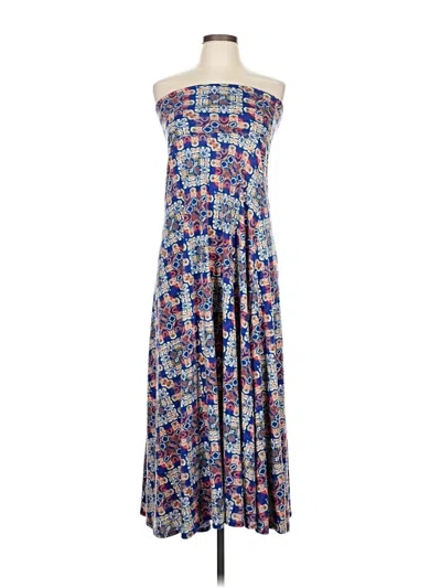 Pre-owned Lularoe Casual Dress In Blue