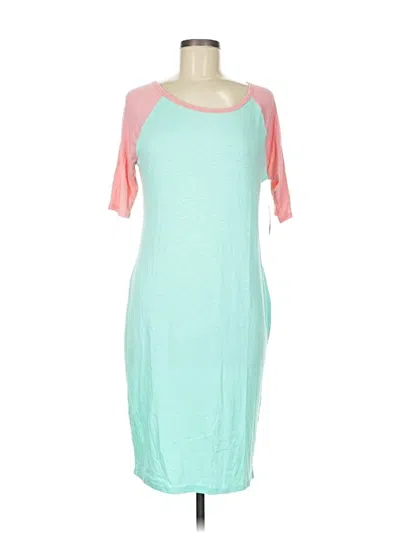 Pre-owned Lularoe Casual Dress In Blue