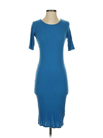 Pre-owned Lularoe Casual Dress In Blue