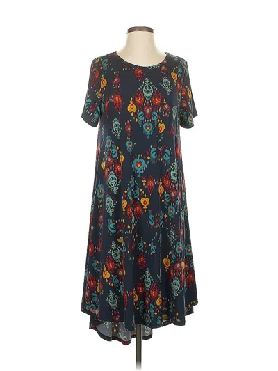 Pre-owned Lularoe Casual Dress In Blue