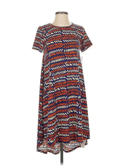 Pre-owned Lularoe Casual Dress In Blue