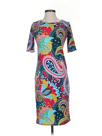 Pre-owned Lularoe Casual Dress In Blue