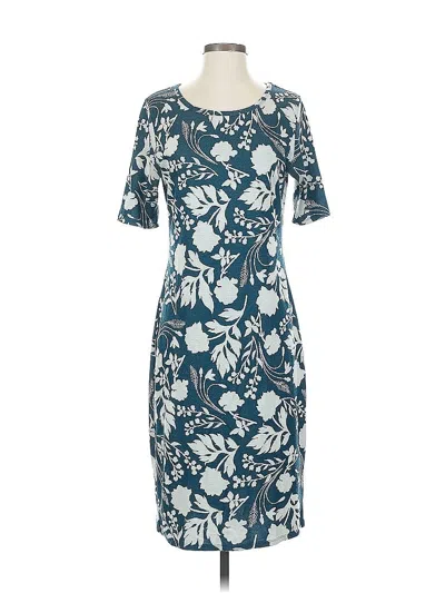 Pre-owned Lularoe Casual Dress In Blue