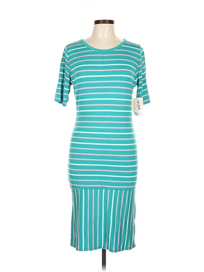Pre-owned Lularoe Casual Dress In Blue