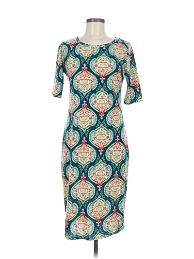 Pre-owned Lularoe Casual Dress In Blue