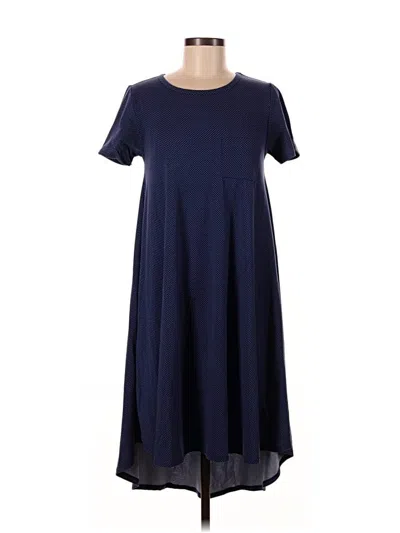 Pre-owned Lularoe Casual Dress In Blue