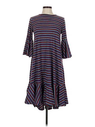 Pre-owned Lularoe Casual Dress In Blue