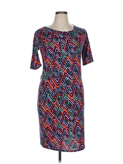 Pre-owned Lularoe Casual Dress In Blue