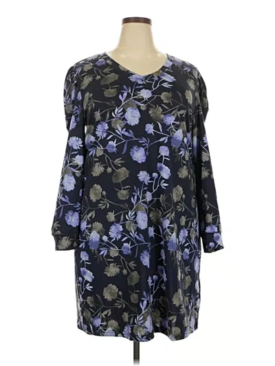 Pre-owned Lularoe Casual Dress In Blue