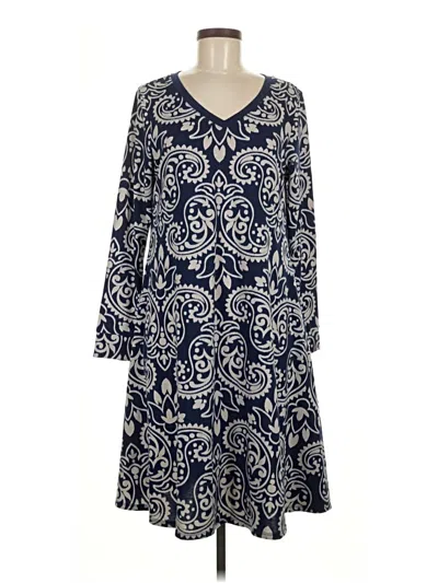 Pre-owned Lularoe Casual Dress In Blue