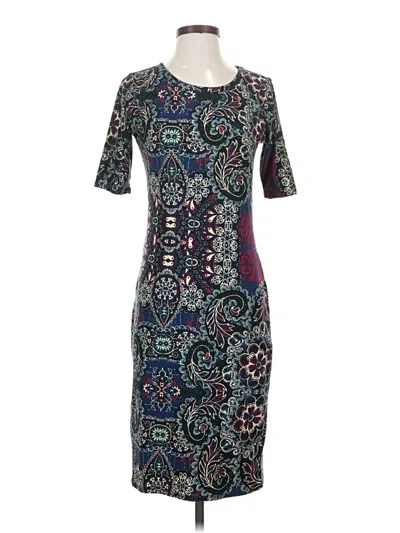 Pre-owned Lularoe Casual Dress In Blue