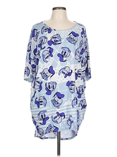 Pre-owned Lularoe Casual Dress In Blue