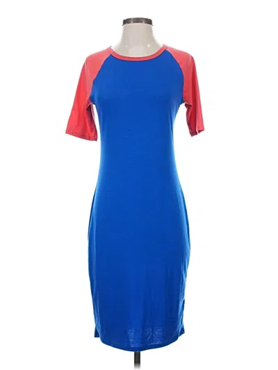 Pre-owned Lularoe Casual Dress In Blue