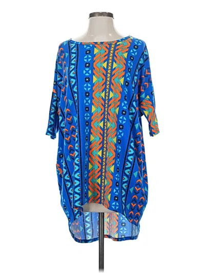 Pre-owned Lularoe Casual Dress In Blue