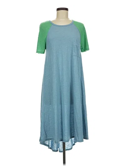 Pre-owned Lularoe Casual Dress In Blue