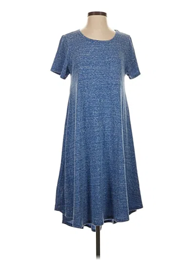 Pre-owned Lularoe Casual Dress In Blue
