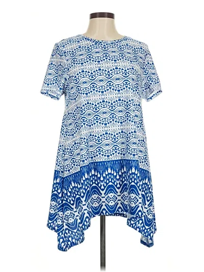 Pre-owned Lularoe Casual Dress In Blue