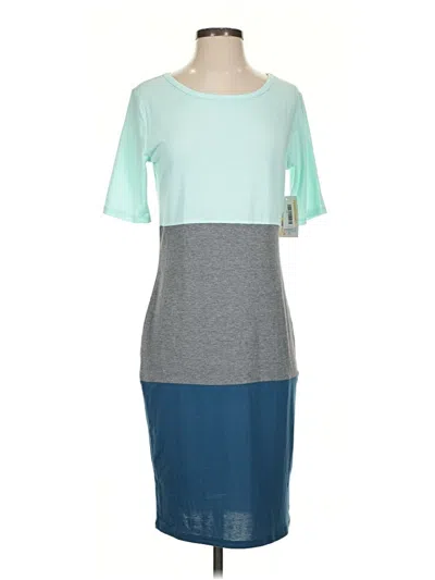 Pre-owned Lularoe Casual Dress In Blue