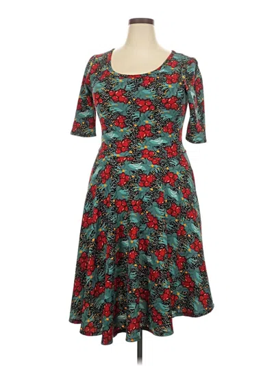 Pre-owned Lularoe Casual Dress In Blue