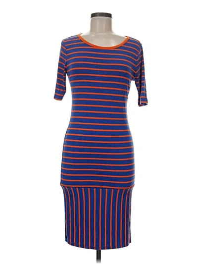Pre-owned Lularoe Casual Dress In Blue