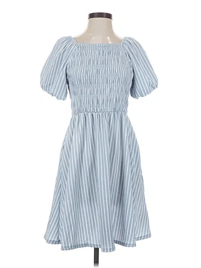 Pre-owned Lularoe Casual Dress In Blue