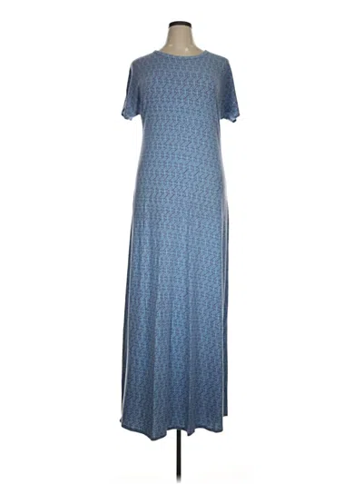 Pre-owned Lularoe Casual Dress In Blue