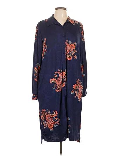 Pre-owned Lularoe Casual Dress In Blue