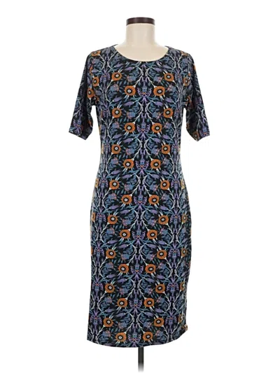 Pre-owned Lularoe Casual Dress In Blue