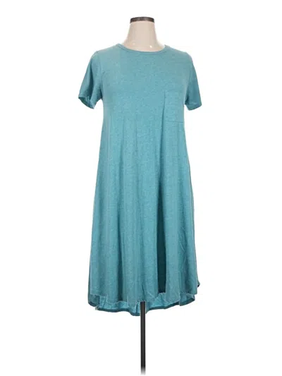 Pre-owned Lularoe Casual Dress In Blue