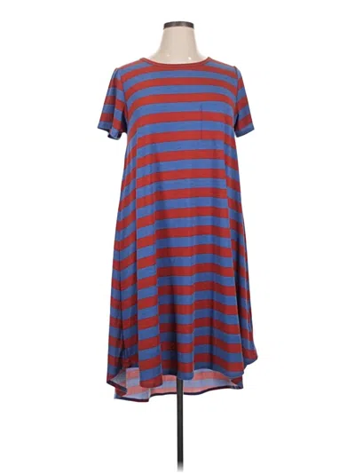Pre-owned Lularoe Casual Dress In Blue