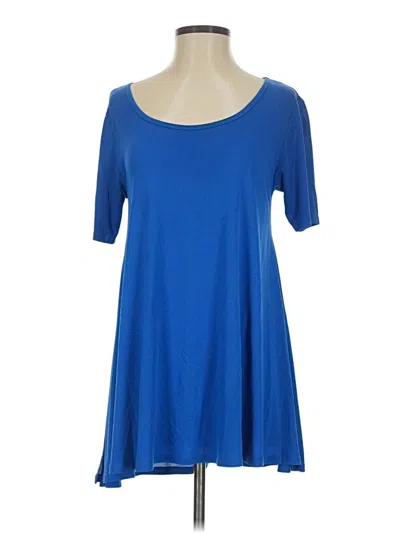 Pre-owned Lularoe Casual Dress In Blue