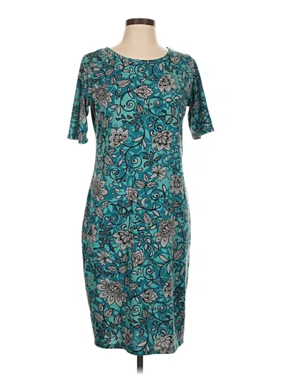 Pre-owned Lularoe Casual Dress In Blue