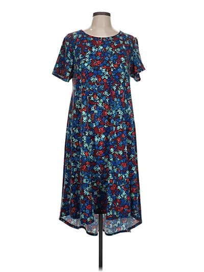 Pre-owned Lularoe Casual Dress In Blue