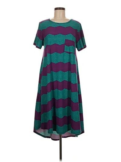 Pre-owned Lularoe Casual Dress In Blue