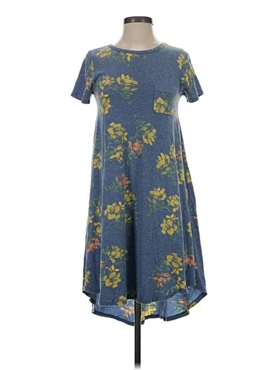 Pre-owned Lularoe Casual Dress In Blue
