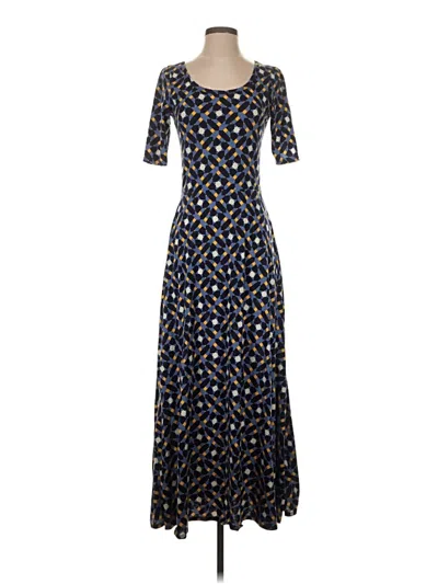 Pre-owned Lularoe Casual Dress In Blue