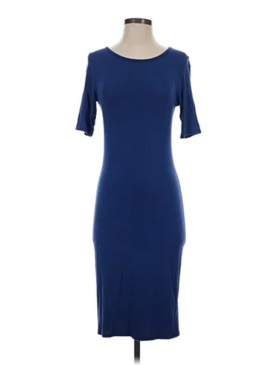 Pre-owned Lularoe Casual Dress In Blue