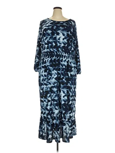 Pre-owned Lularoe Casual Dress In Blue