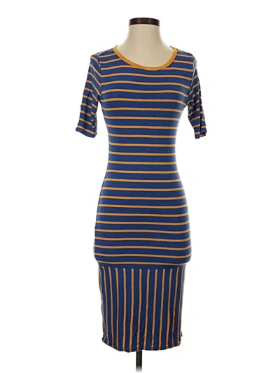 Pre-owned Lularoe Casual Dress In Blue