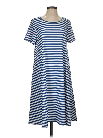 Pre-owned Lularoe Casual Dress In Blue