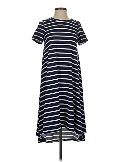 Pre-owned Lularoe Casual Dress In Blue