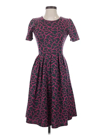 Pre-owned Lularoe Casual Dress In Blue