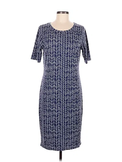 Pre-owned Lularoe Casual Dress In Blue