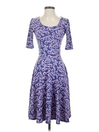 Pre-owned Lularoe Casual Dress In Blue